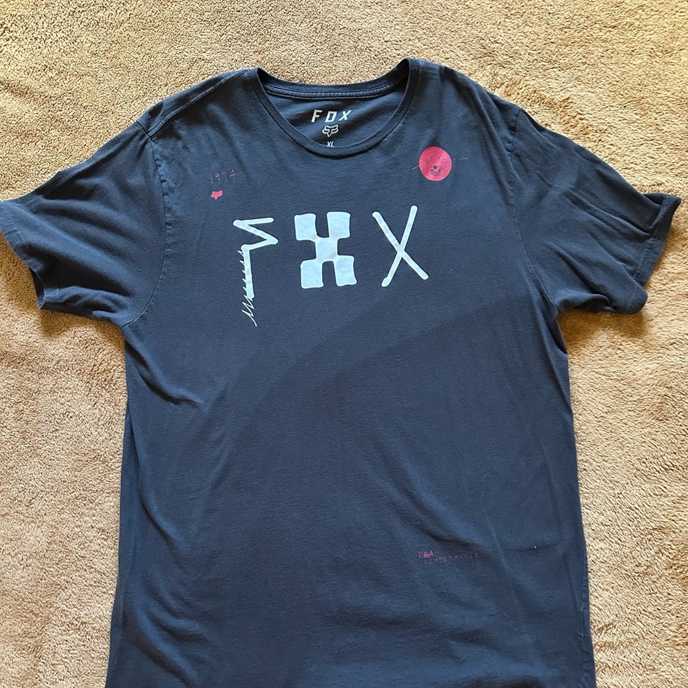 FOX Men's Black Graphic T-Shirt